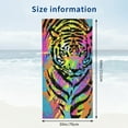 thumbnail image 3 of PHYHOO Neon Animal Zebra Print Microfiber Sand Free Beach Towel Oversized Quick Dry Absorbent for Pool Swimming Bathroom Beach Towel  30x60in, 3 of 8