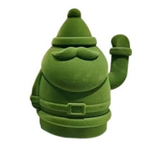 Santa Claus Waving Figurine Christmas Decor with USB & Battery Power for Home Holiday Decoration, Festive Tabletop Ornament