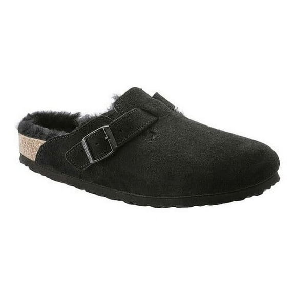 Women's Birkenstock Boston Suede Shearling Clog