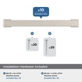 thumbnail image 3 of Amerock Bridgeport 5-1/16 inch (128mm) Center-to-Center Satin Nickel Cabinet Pull - 10 Pack, 3 of 5