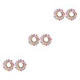 thumbnail image 2 of Pendientes florales Qarigey joyería artística para mujer, 2 of 6