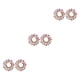 thumbnail image 2 of Pendientes florales Qarigey joyería artística para mujer, 2 of 6
