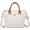 White, variant on CoCopeaunts Women‘s Canvas Crossbody Bag Large Tote Handbag Travel Work Bag Casual Messenger bag with Adjustable Shoulder Strap