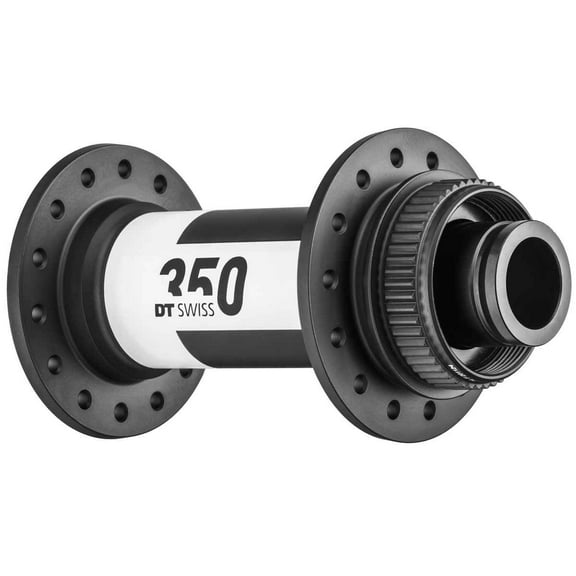 DT Swiss 350 Front Hub - 15 x 100mm, Center-Lock, Black, 28H