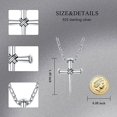 thumbnail image 5 of SISGEM Cross Necklace Sterling Silver Cross Pendant Necklace for Christians Mens Boys, 5 of 7