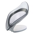 thumbnail image 1 of Soporte para forma de hoja Herramienta de limpieza con esponja Soporte para escurridor Esponja de cocina Rejilla para escurrir Plato Bandeja, Gris kenally  HA000293-02B, 1 of 6