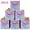 Purple, variant on Werseon Collapsible Fabric Cube Storage Bin, 11" Foldable Storage Cubes Organizers with Handles, 6 Pack, Pink