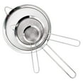 thumbnail image 1 of 3Pcs Fine Mesh Strainer Stainless Steel Colander Sieve Sifter 3” 5.5” 7.9” Kitchen Flour Filter Small Medium Large Metal Strainer Set with Long Handle for Kitchen Food Tea Flour Pasta Ric, 1 of 7
