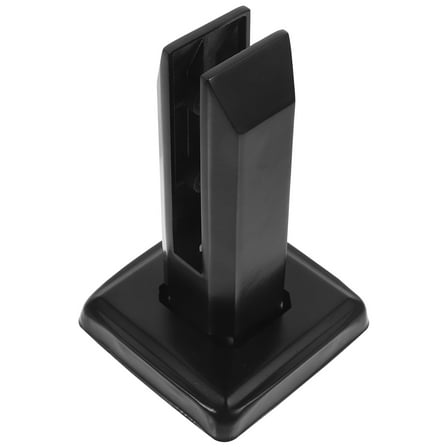 WINOMO Glass Clamps for Railing Black Stainless Steel 1Set 6.3X3.5X3.5In