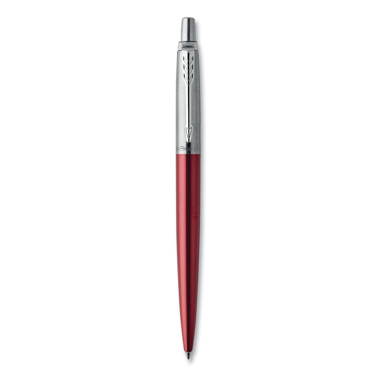 Jotter Ballpoint Pen, Retractable, Medium 0.7 mm, Blue Ink, Kensington Red/Chrome Barrel | Bundle of 2 Each