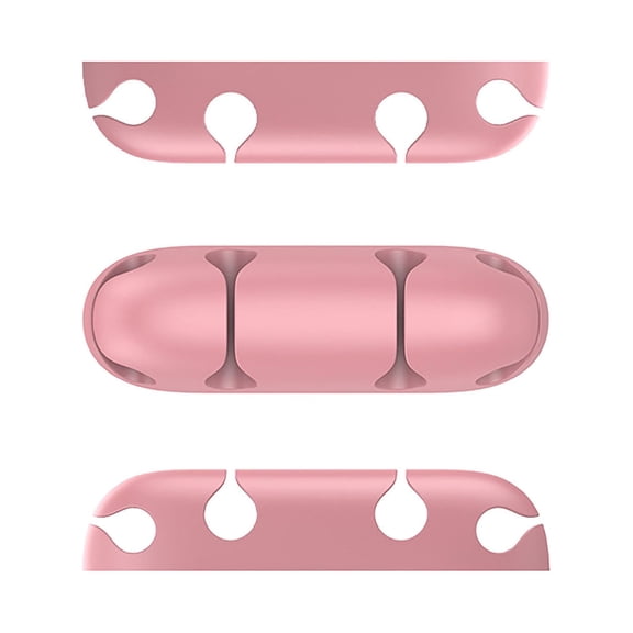 Vikakiooze Home Decor Under $5, Desktop Data Cable Silicone Creative Gift Storage Plug Holder Data Cable Storage Plug Holder