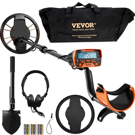 Metal Detector for Adults and Kids Waterproof 10 Inch Search Coil LCD Display 7 Modes Adjustable 41 to 52 Inch Aluminum Stem DSP Chip High Accuracy Gold Detector 10 Inch Detection Depth