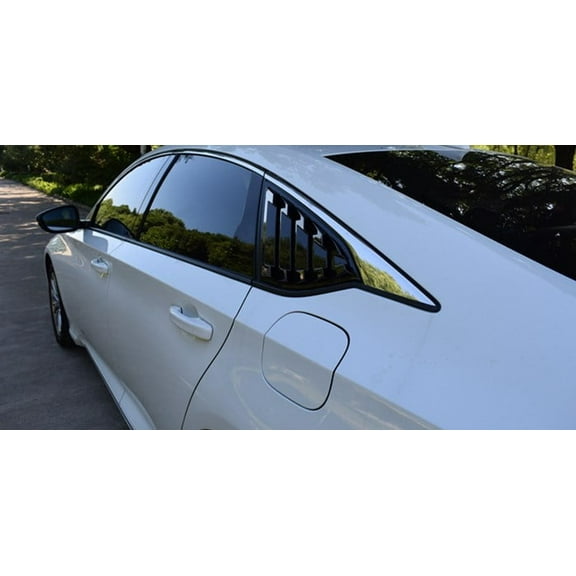 Carbon Fiber Look Side Vent Window Quarter Louver Cover For 2018-20 Honda Accord