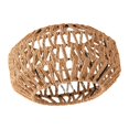 thumbnail image 4 of Pantalla de lámpara tejida con cuerda de papel, estilo boho retro vintage, lámpara de techo decorativa Marrón, 4 of 9