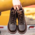 thumbnail image 3 of Tanleewa Leather Steel Toe Shoes for Men Waterproof Work Boots Shoe Size 5, 3 of 8