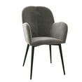 thumbnail image 5 of DHP Fitz Modern Accent Chair, Metal Legs, Gray Velvet, 5 of 11