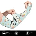 thumbnail image 3 of Easygdp Cute Cows Adult Ice Silk Sunscreen Arm Cover with Thumbhole, Cooling Compression Arm Cover for Fishing, 3 of 8