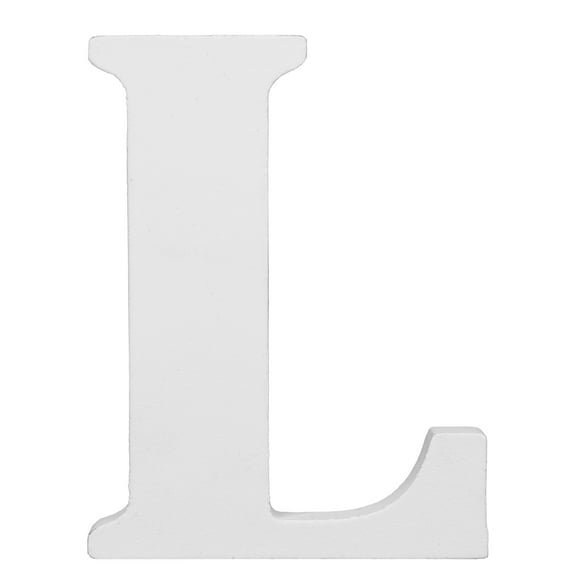 Hello Hobby 3" White Wood Letter L