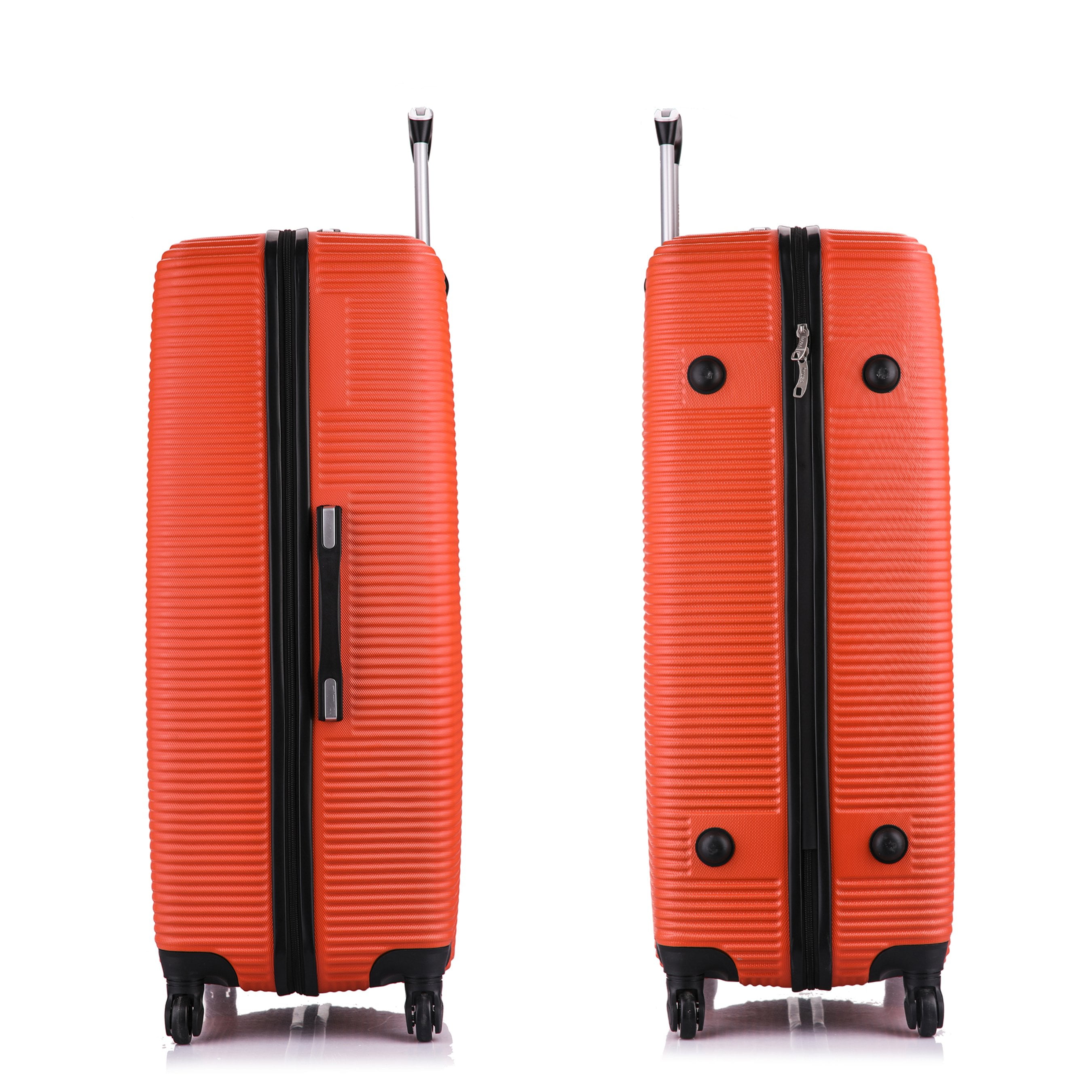 InUSA Royal 32" Hardside Lightweight Luggage with Spinner Wheels, Handle, and Trolley, Orange