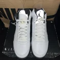 thumbnail image 3 of NEW N I-K-E A i r-Jor-dan 5 Retro Metallic Silver White Black NBY DD0587-110 Size 11.5, 3 of 6