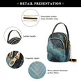 thumbnail image 4 of FORMRS Crossbody Bag for Women Quilted Travel Shoulder Cell Phone Purse with Chain Strap Handbag, Black Marble, 4 of 7
