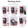 thumbnail image 3 of HABOTEST HABOTEST HT123 Digital Multimeter Auto Range Multi-meter 2,000 Counts True RMS Measuring AC/DC Voltage Resistance NCV Test with LCD Backlight Flashlight Data Hold, 3 of 8