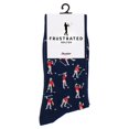 thumbnail image 1 of Calcetines Shanker Golf Golfista Enfadado Divertidos Azul Marino Talla 10-13, 1 of 6