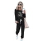 thumbnail image 2 of Conjunto Deportivo PRETTYGARDEN Mujer Camiseta de Manga Larga y Pantalón Jogger Talla S, 2 of 5