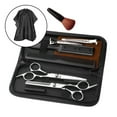thumbnail image 1 of Professional Hairdressing Kit, Japanese Stainless Steel Scissors Set For Salon And Personal Use, Includes Multipurpose Haircut Scissors, Thinning Scissors, Clips, Cloak, 10 Pieces, 1 of 5