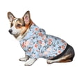 thumbnail image 7 of Honeii Rose Flowers Print Small Dog Hoodies Pet Hooded Sweatshirts Fall Winter Puppy Cat Sweaters Warm Clothes for Small Dogs Outfits Costume-X-Large, 7 of 7