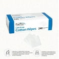 thumbnail image 6 of ForPro Lint-Free Cotton Wipes, 100% Pure Cotton Gauze, 2" x 2", White, 240-Count, 6 of 6