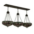 thumbnail image 4 of Meyda 175538 54 in. Peony 3 Light Inverted Island Pendant, Oil Rubbed Bronze, 4 of 5