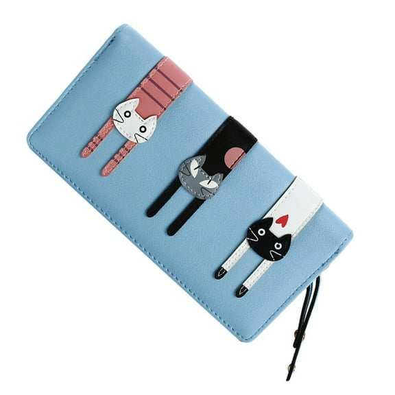 Cat Coin Purse Long Women's Wallet Women Hand Money Bag Miss 19X10X3CM