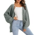 thumbnail image 2 of Kureaily Women Casual Cardigan Sweater Coat Button Down Long Sleeve Oversized Knit Cardigans Button Down Cardigan, 2 of 4