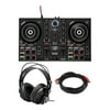 Hercules Inpulse 200 2-Channel USB DJ Controller Bundle with Headphones