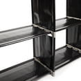 thumbnail image 3 of Veryke 3 Tiers Storage Cubes, 6 Cubes Storage Shelf Organizers, Book Shelf Cube Storage Shelf for Clothes, Bookcase Plastic Storage Cabinets for Bedroom Living Room Office - Black, 3 of 6