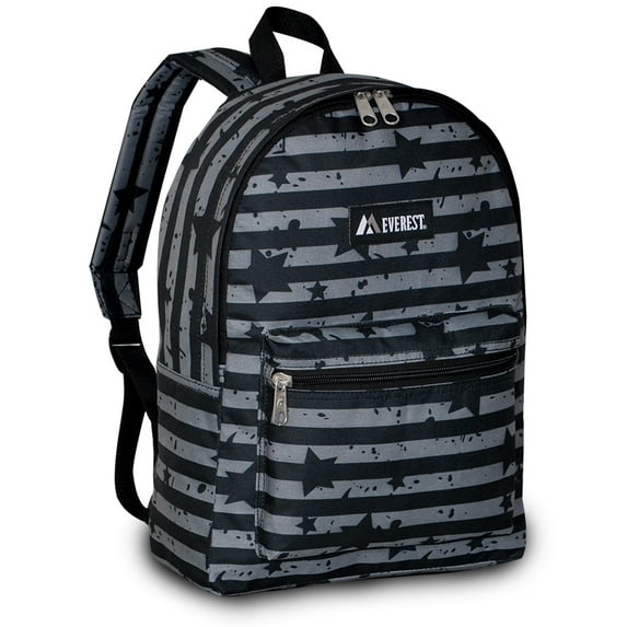 Backpack Book Bag - Back to School Basics - Fun Patterns & Prints Star Stripe