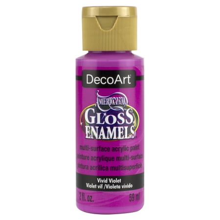 UPC: 0766218038104 | DecoArt Americana Gloss Enamel Acrylic Paint 2 oz Vivid Violet