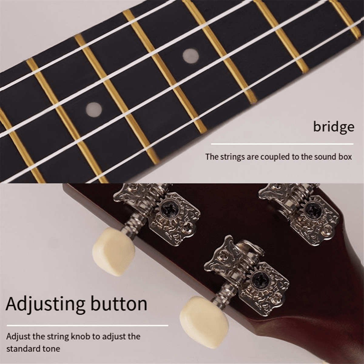 E Musical Ukulele for Adults, Children and Beginners Entry-Level Four-String Small Guitar Children'S Instrument