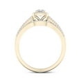 thumbnail image 3 of Imperial 1/2Ct TDW Diamond 10k Yellow Gold Halo Bridal Set (H-I, I2), 3 of 4