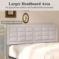 thumbnail image 6 of VECELO Queen Bed Frame with Charging Station, Modern Button Tufted Upholstered Platform Bed Frame with Adjustable Headboard for Bedroom, No Box Spring Needed, Easy Assembly, Light Gray, 6 of 8