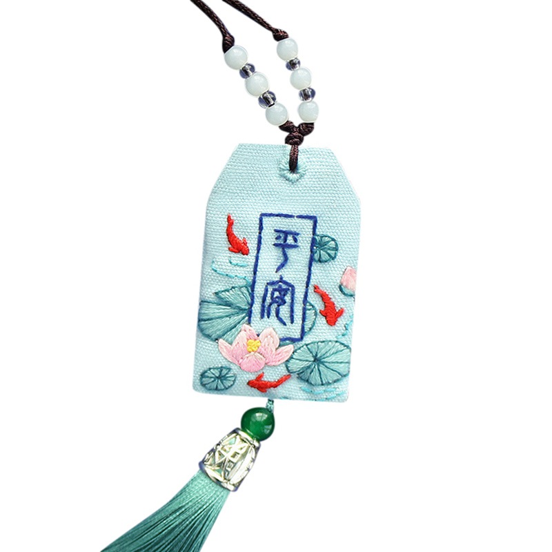 Wisremt Best Wishes Diy Hand Embroidered Material Package Self Embroidered Couple Defensive Material Package Sachet Pendant Walmart Com Walmart Com