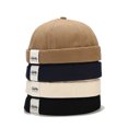 thumbnail image 2 of Bocca Docker gorra sin visera gorras sin ala hombres gorros cúpula Color sólido ajustable Skullcap verano Hip Hop Bobble Hat moda, 2 of 5