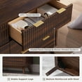thumbnail image 7 of OKD 6 Drawer Dresser for Bedroom with Faux Marble Top, Modern Wood Chest of Drawers, Dresser Organizer, Dark Walnut, 7 of 7