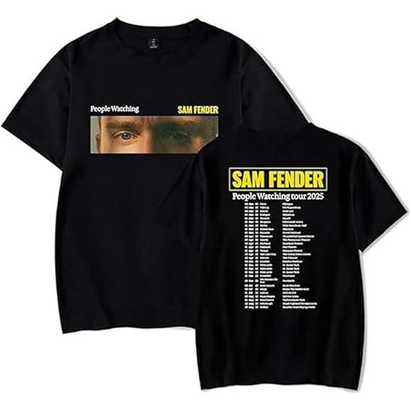Sam Fender People Watching Tour T-shirts, short sleeved summer clothing, unisex street fashion, fashionable clothing