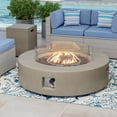 thumbnail image 4 of VENTOPYR 2-Pc Propane Fire Pit Set - 40.5" 50K BTU Table & Tank Stand With Wind Guard, 4 of 6