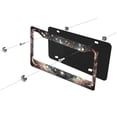 thumbnail image 3 of 1PC Moon Stars License Plate Frame Colorful Galaxy Moon Phase License Plate Funny Aluminum Auto Parts Beautiful License Plate Decoration Holes Screws Size 12" x 6", 3 of 7