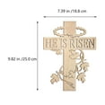 thumbnail image 2 of BESTYASH 2Ud Adorno Cruz De Madera Color Colgante Para De Pascua Y Ambiente Campestre, 2 of 6