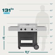Charbroil Versa-Tile™ 28 3-Burner All-in-one Cooking Station