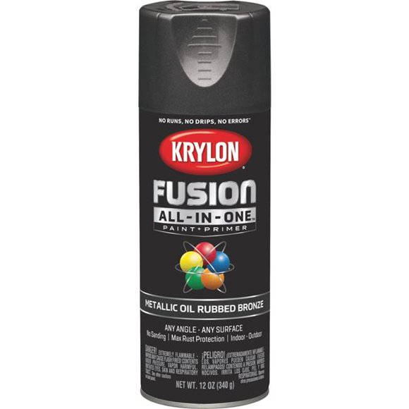 Krylon Diversified Brands 251217 12 oz Oil Rubbed Bronze Metallic Spray Paint